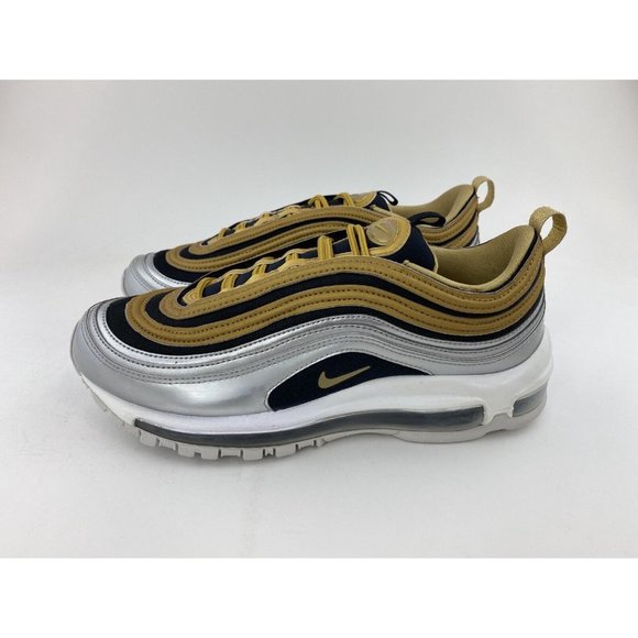 Nike Air Max 97 Metallic Gold Silver Women's Size 9 Sneakers Shoes - Picture 6 of 12